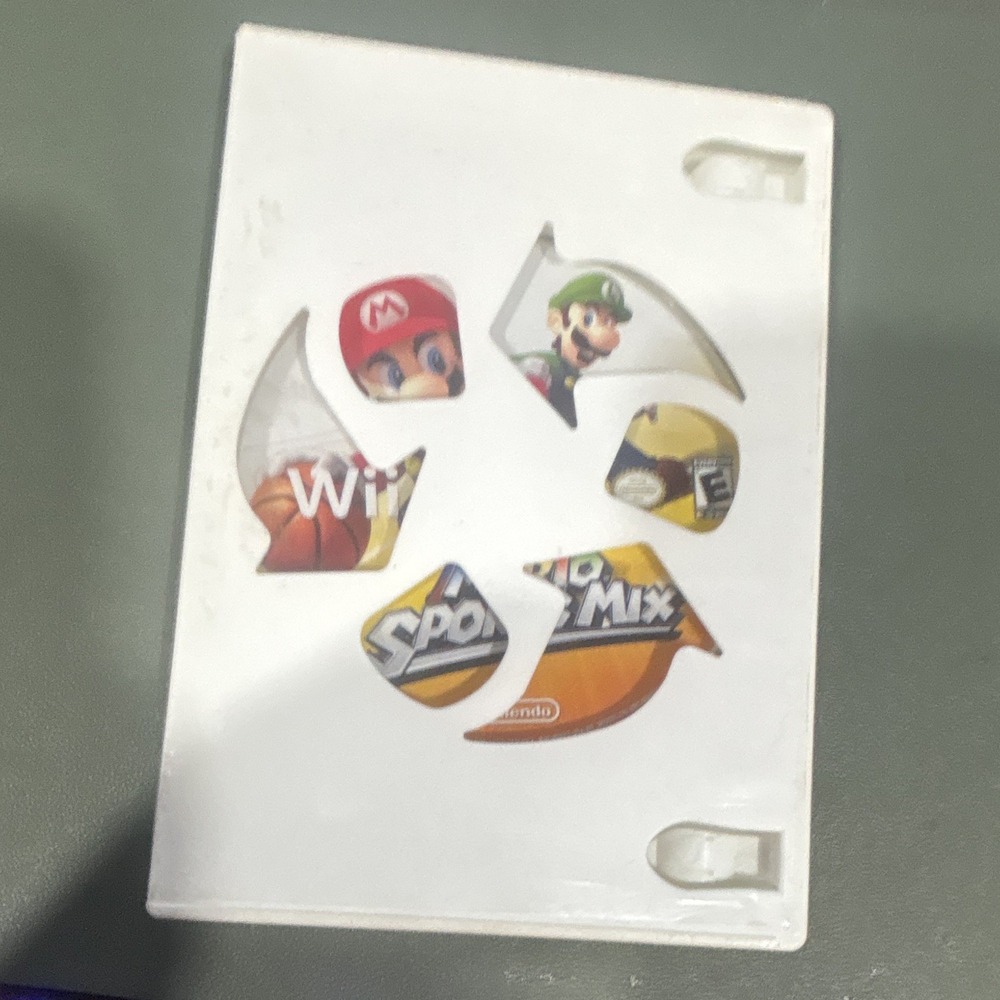 Nintendo Wii Original DVD Keep Case - Wii Sports Mix w/ Mario & Sonic Stickers